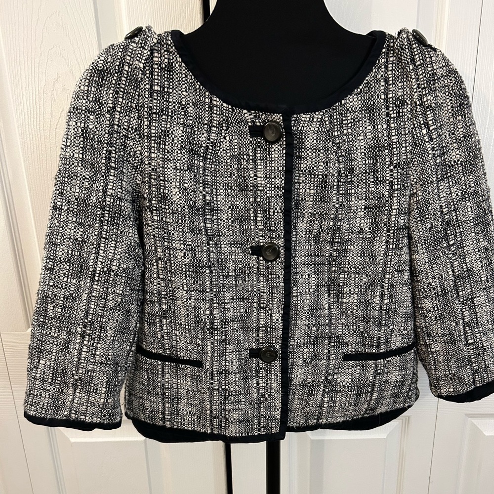 Talbots Tweed Short Blazer - Picture 1 of 6